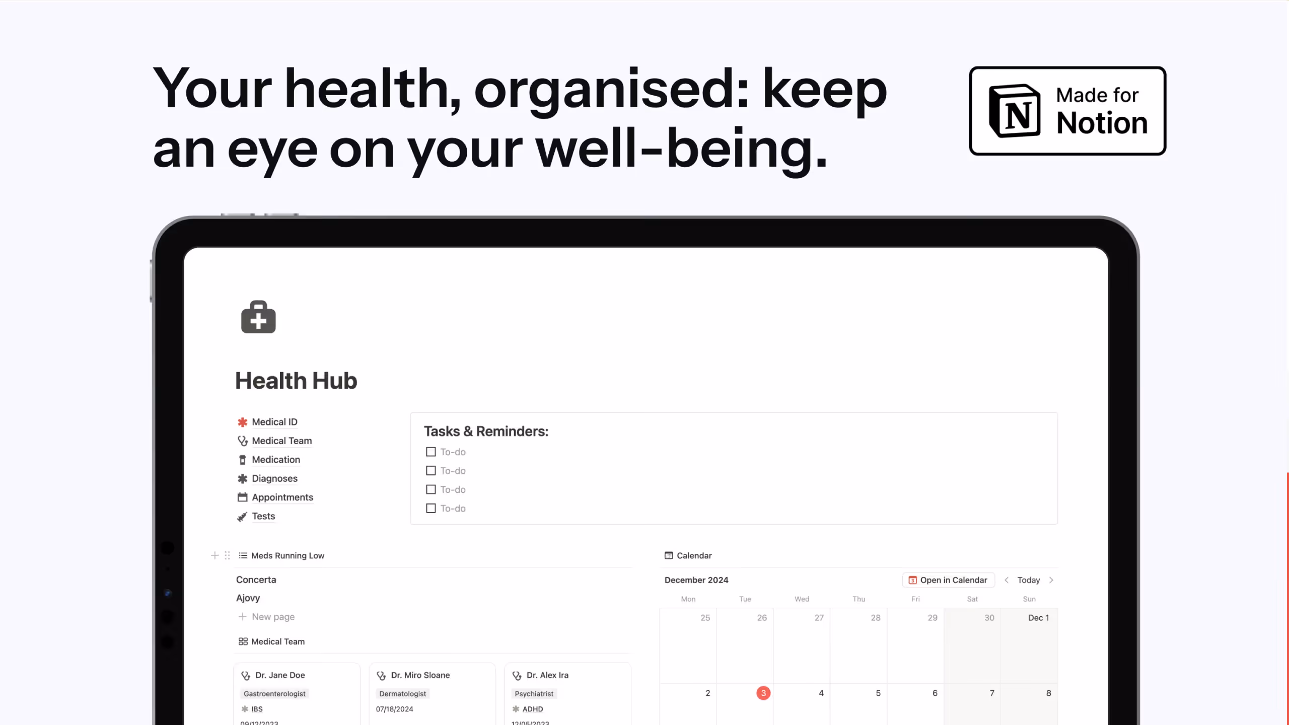 Best Notion Health Tracker Templates