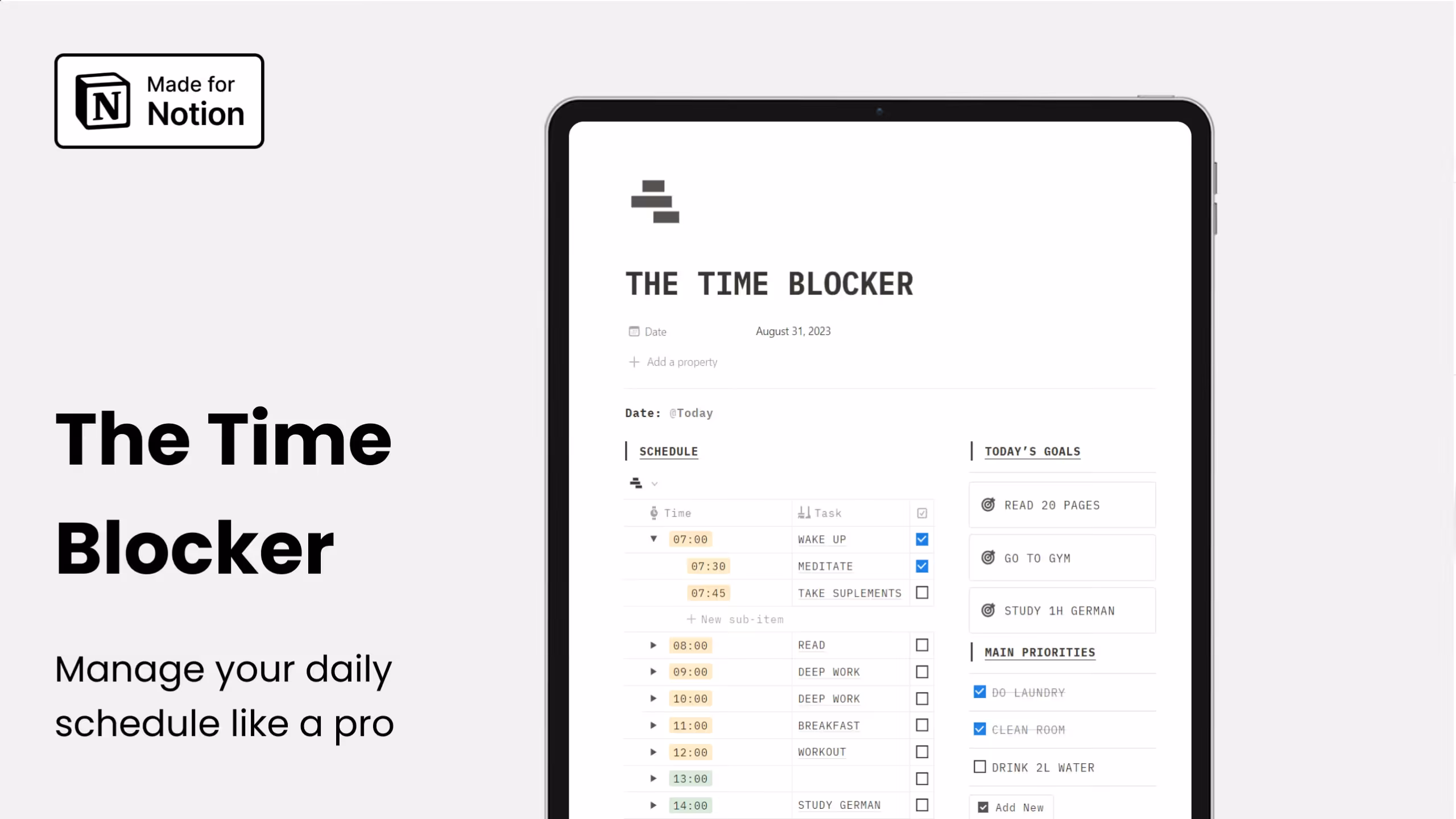 Best Notion Time Blocking Templates