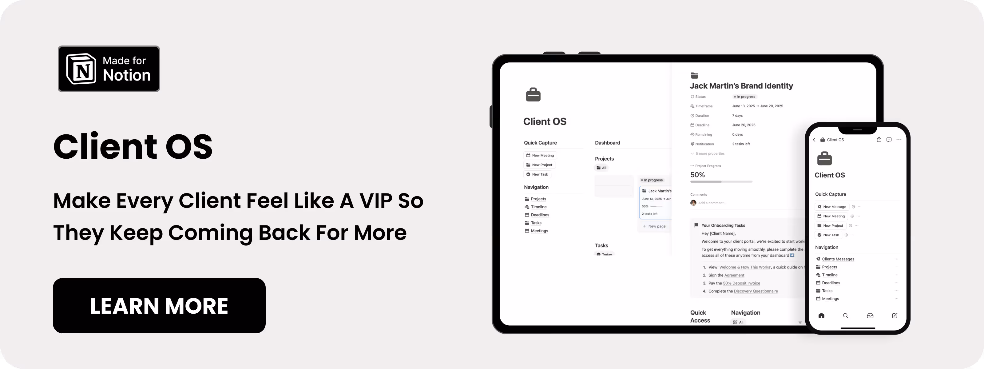 Notion Client Portal
