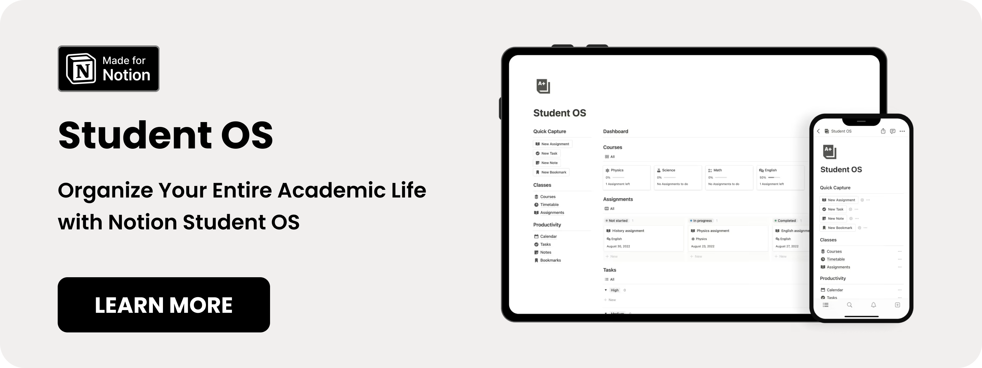 Notion Student OS