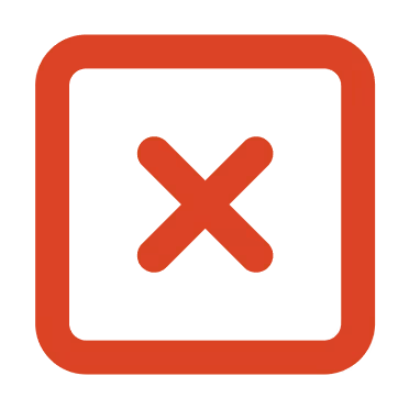 square cross icon