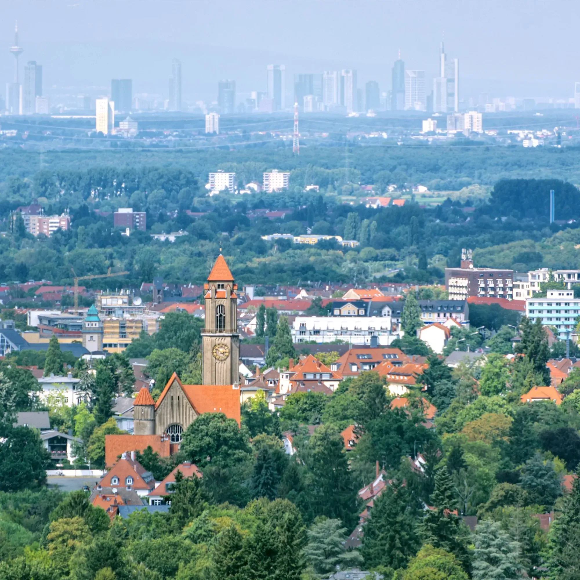 Lage – Vogelperspektive Pfungstadt