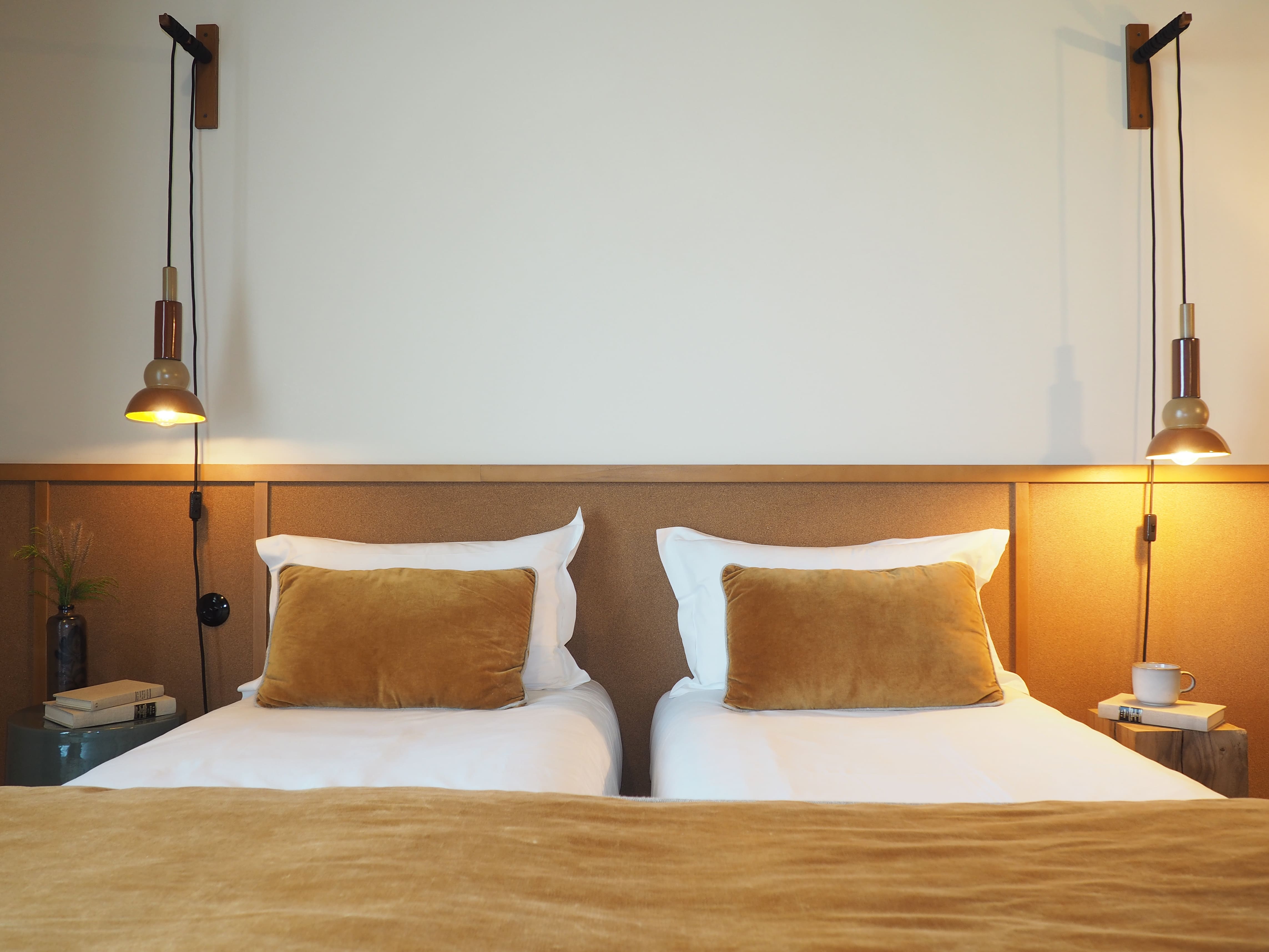 Chambre twin avec lits jumeaux de l'Hôtel Oré Saint-Malo