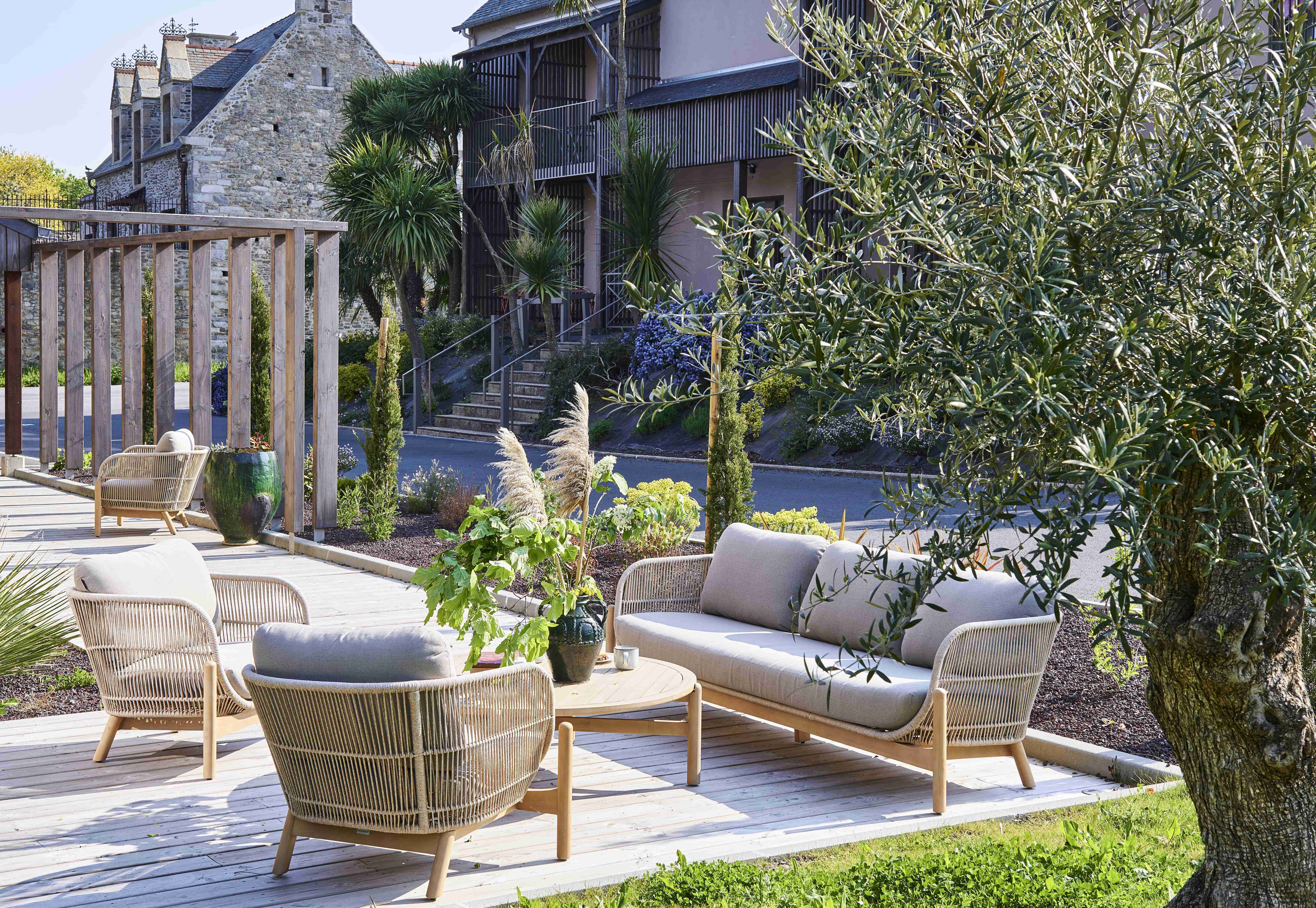 Terrasse de l'Hôtel Oré, hôtel familial 4* à l’entrée de Saint-Malo