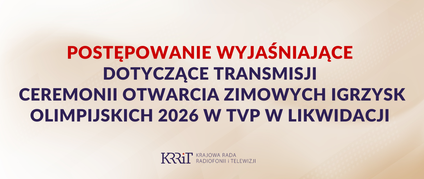 KRRIT - Zobacz wyróżnione informacje prasowe
