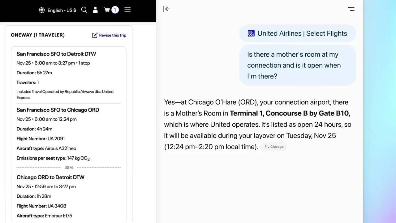 Product demo example. 