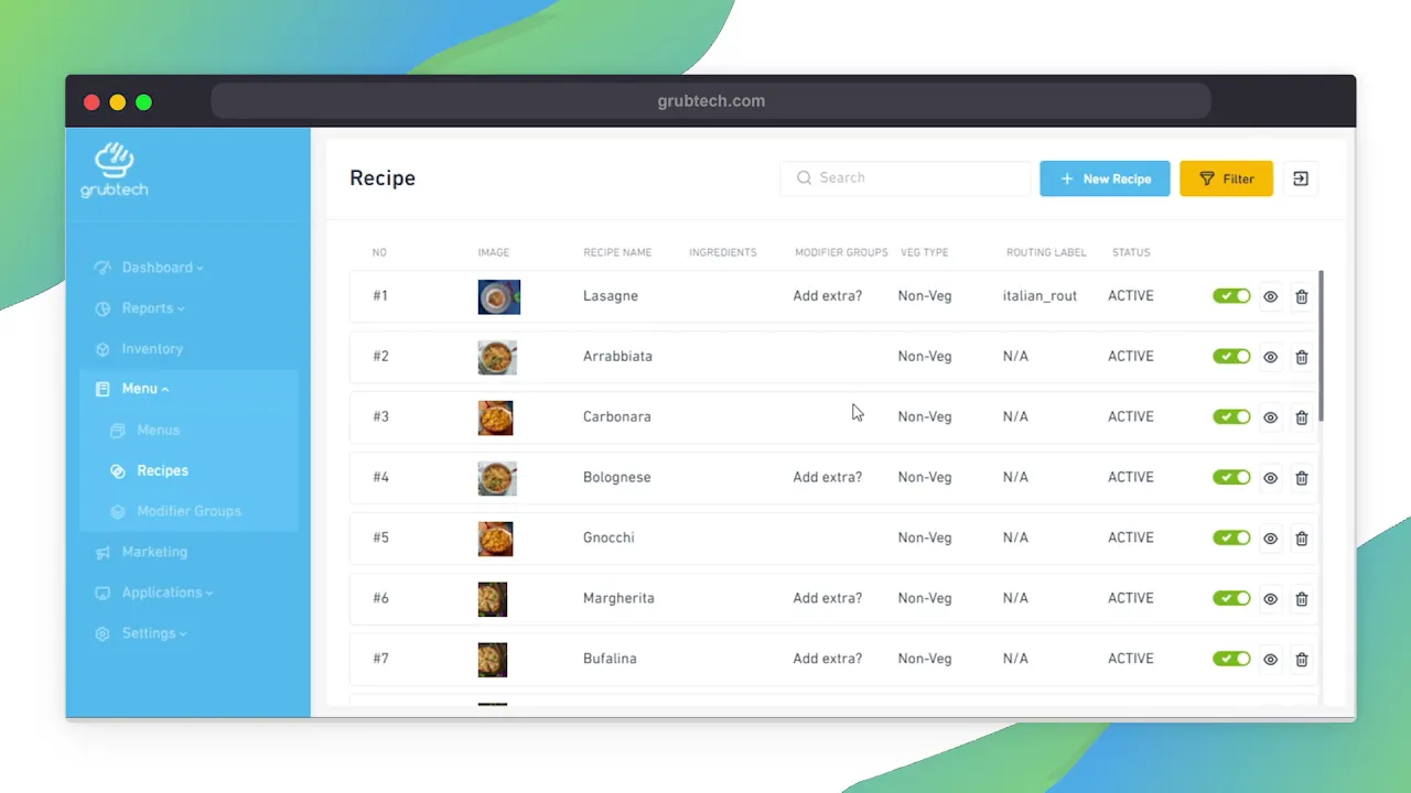 Training with your example 