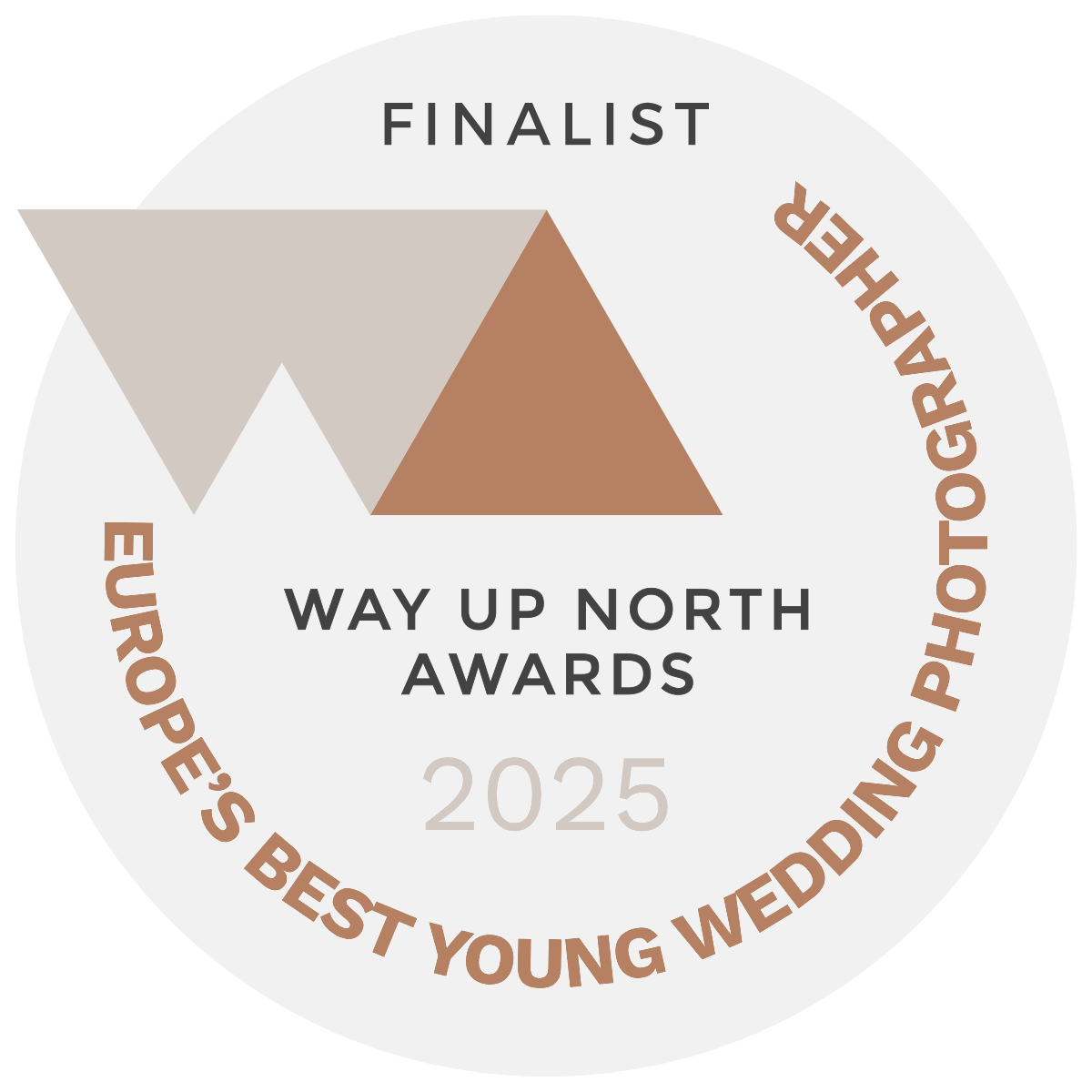 Award from Europe's Best Young Wedding Photographer TOP 3 2025