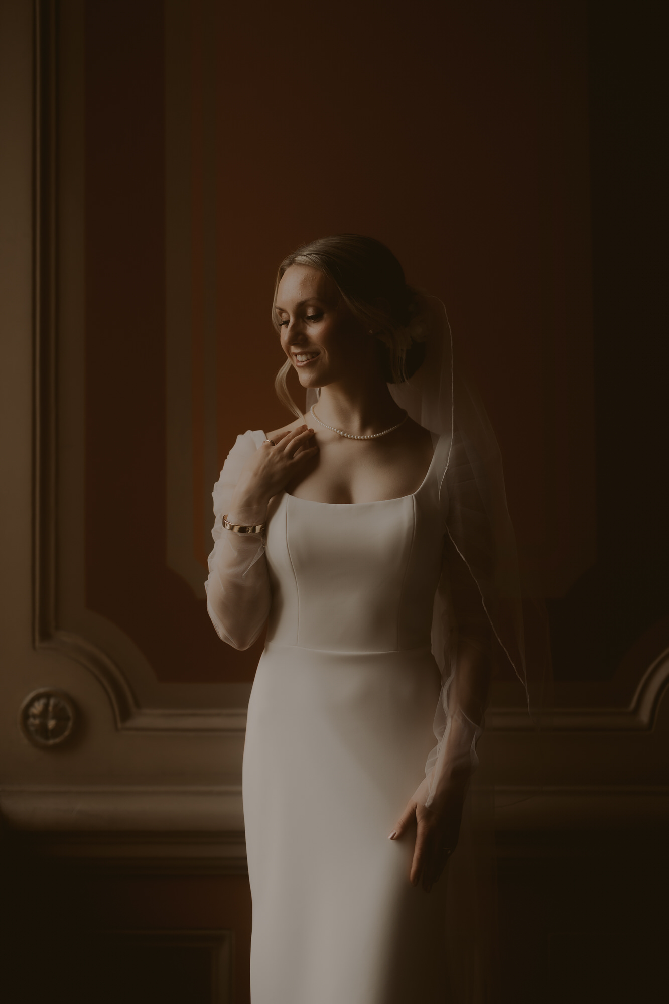Beautiful portrait of a bride