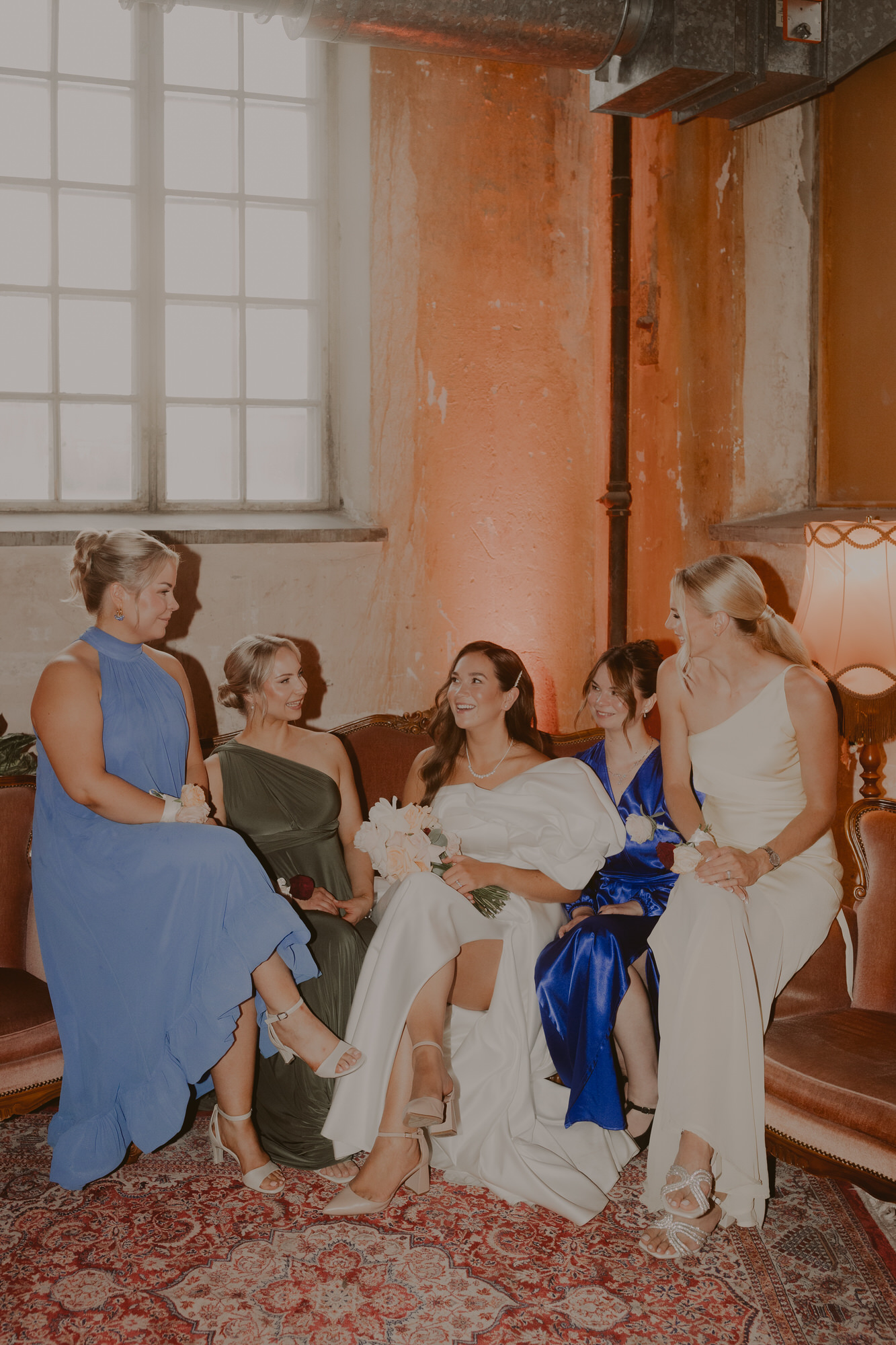Bridesmaids group photo