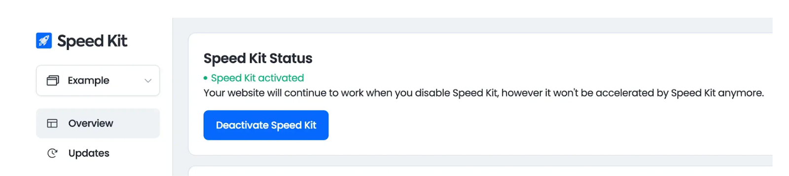 Speed Kit Activated