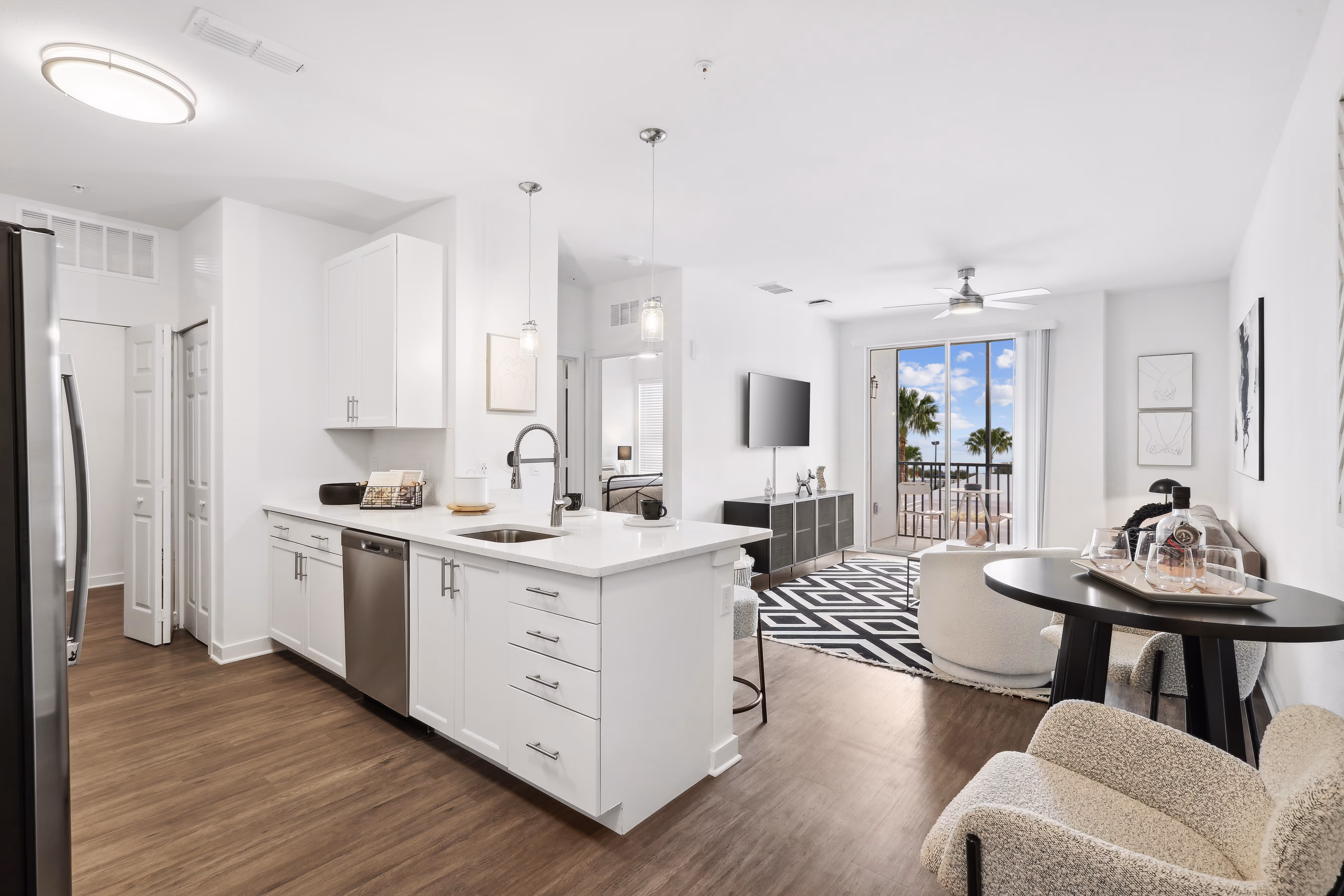 Fully furnished bedroom