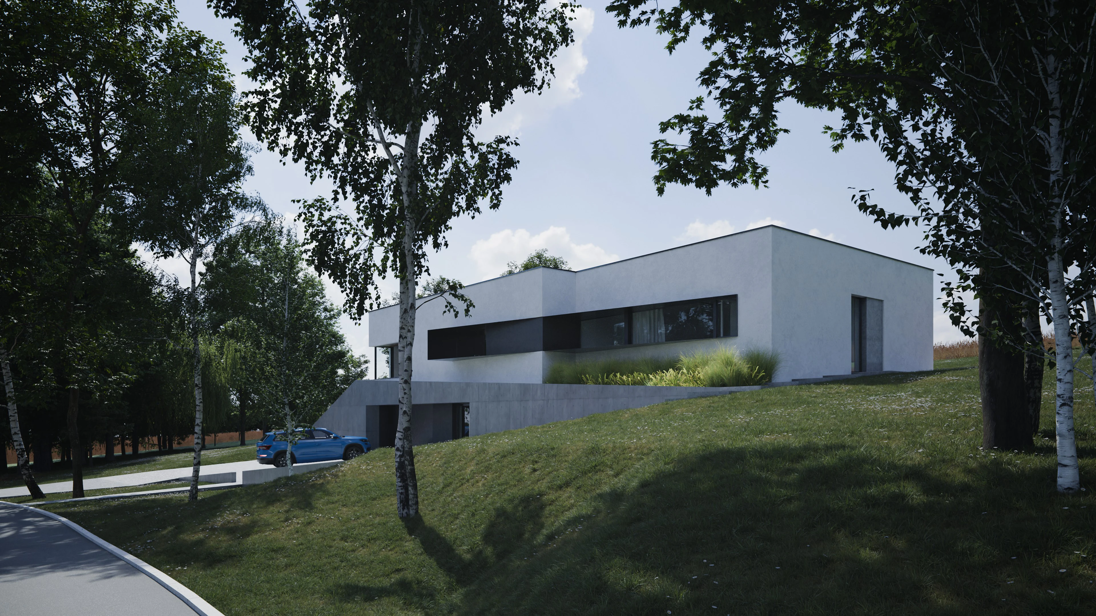 Dom jednorodzinny w Mikołowie - Widok z ulicy