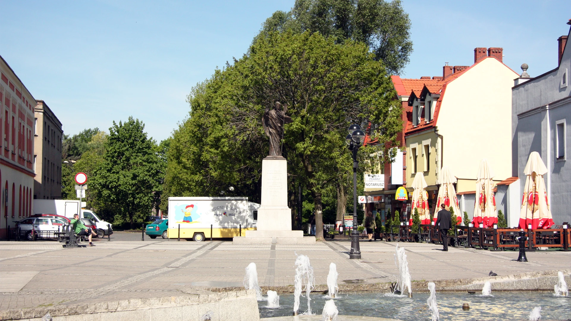 Lokalizacja pomnika św. Wojciecha w Mikołowie