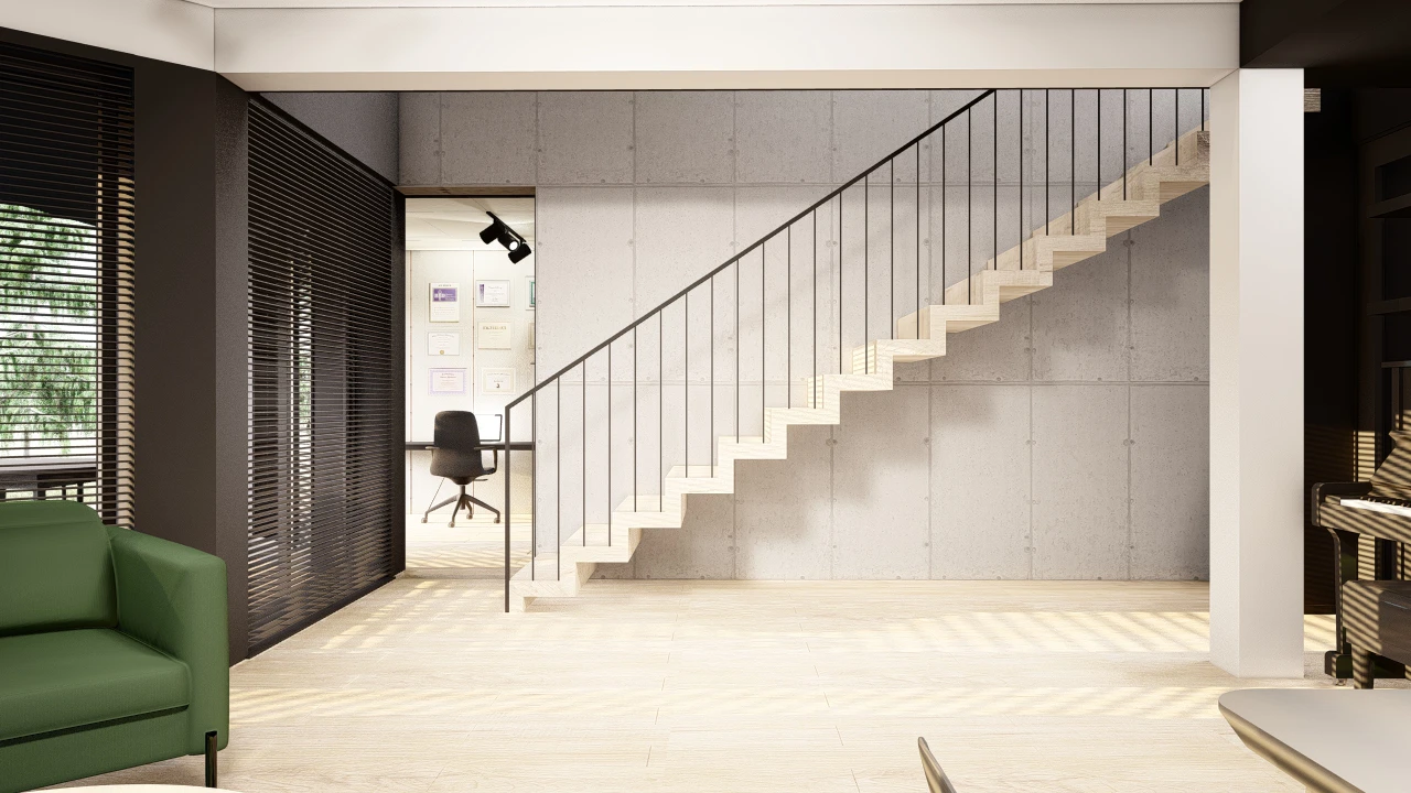 Dom jednorodzinny w Cieszynie - Wnętrza