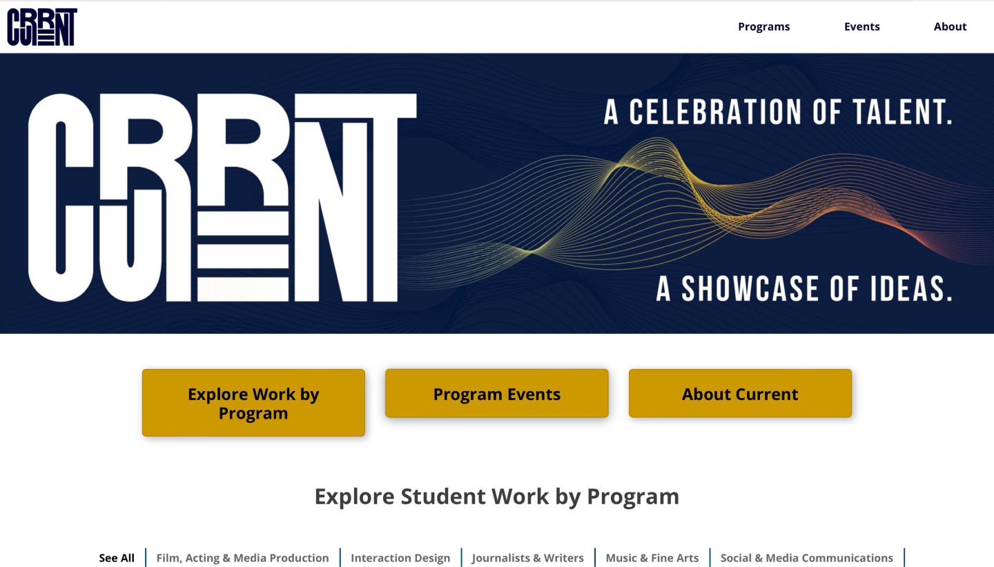 humber current home page before