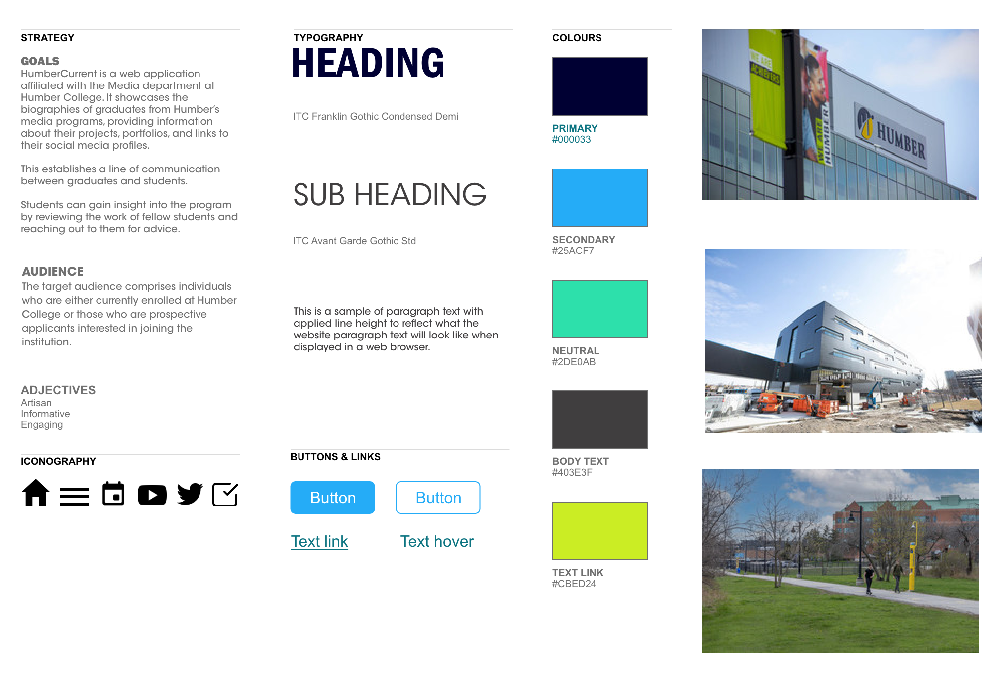 humber current  style guide