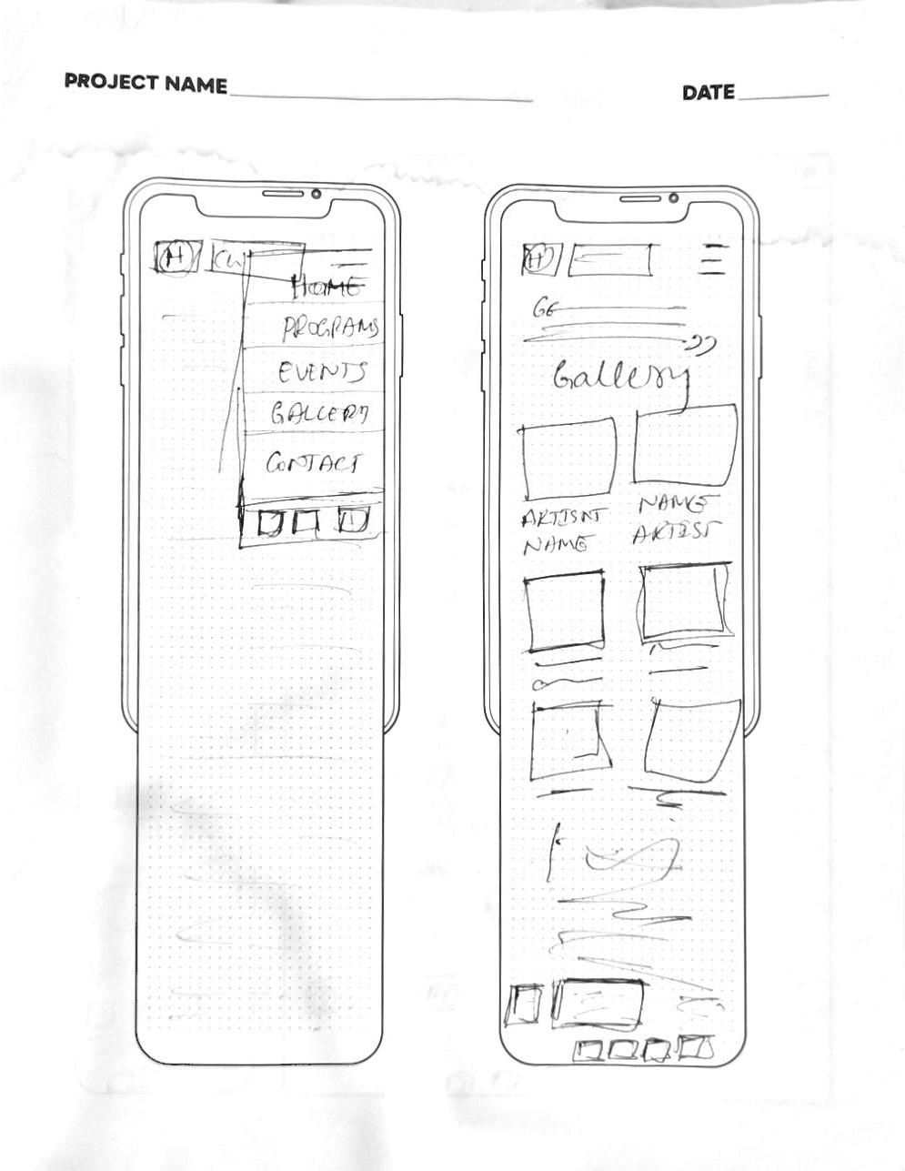 humber current low fidelity sketches