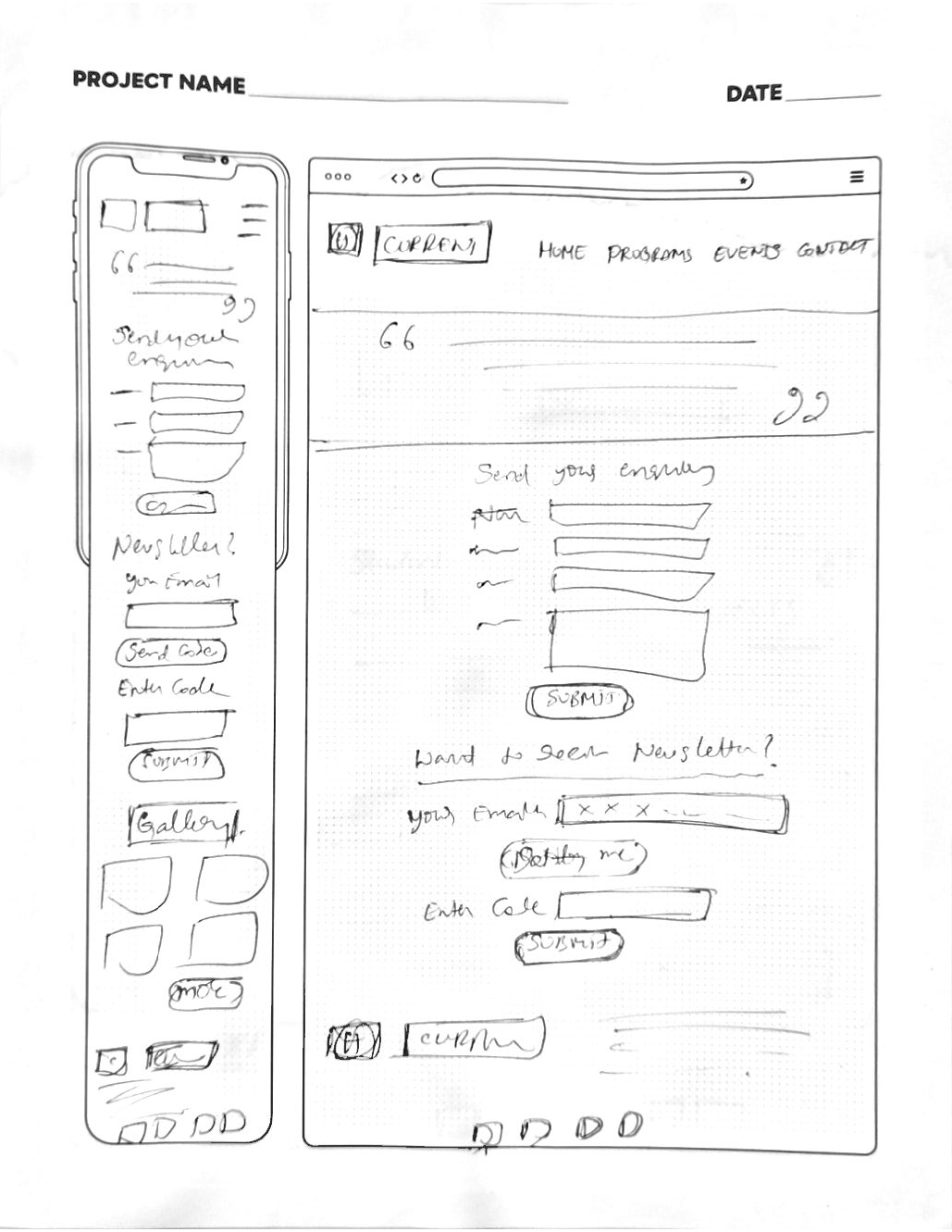 humber current low fidelity sketches