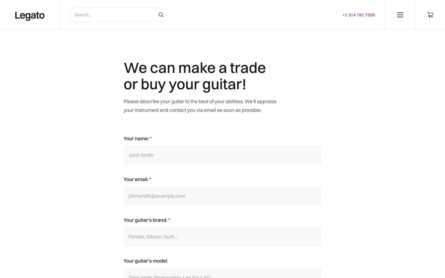 Legato - Webflow Ecommerce Website Template
