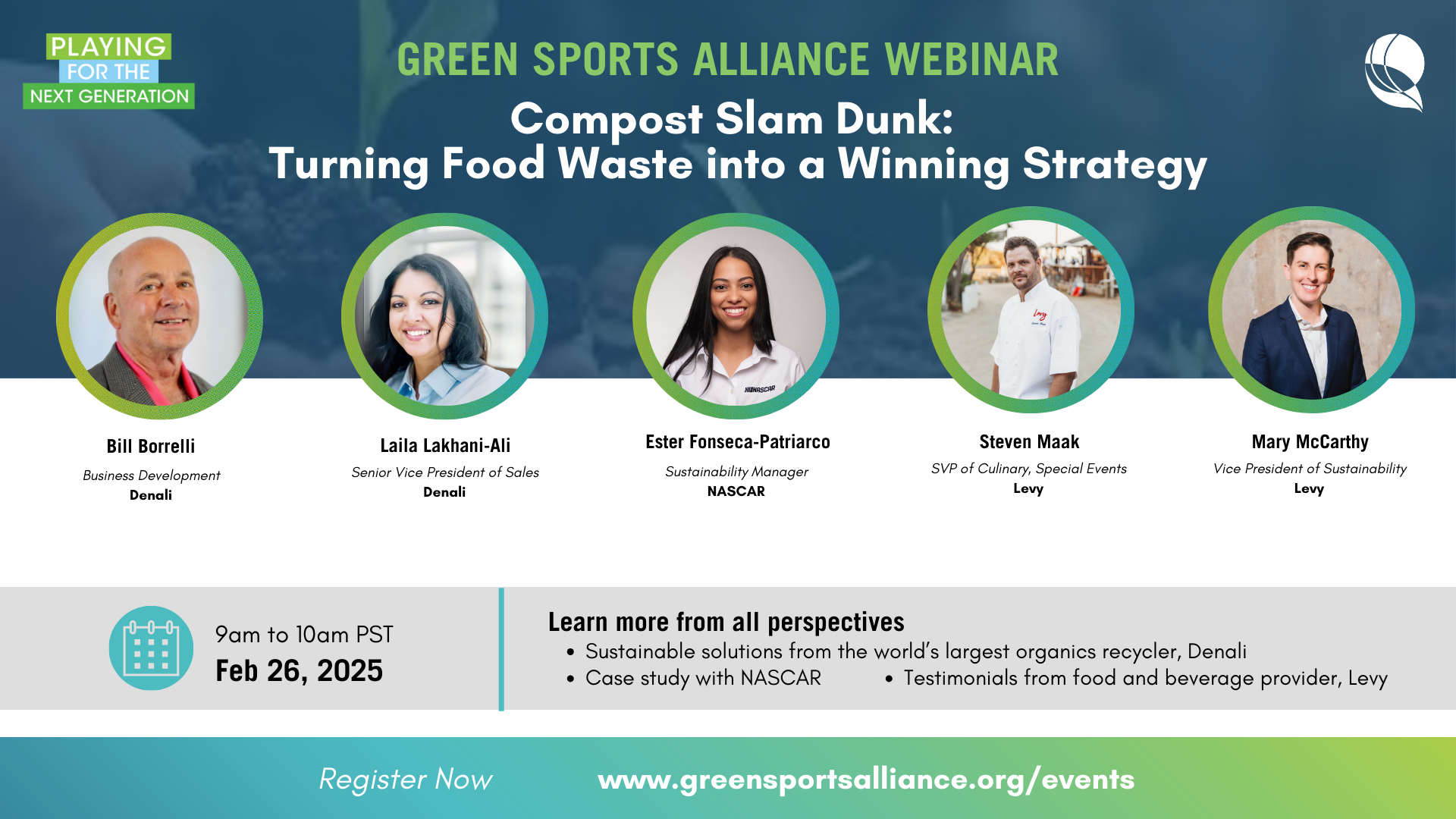 Green Sports Alliance Webinar: Compost Slam Dunk: Turning Food Waste into a Winning Strategy