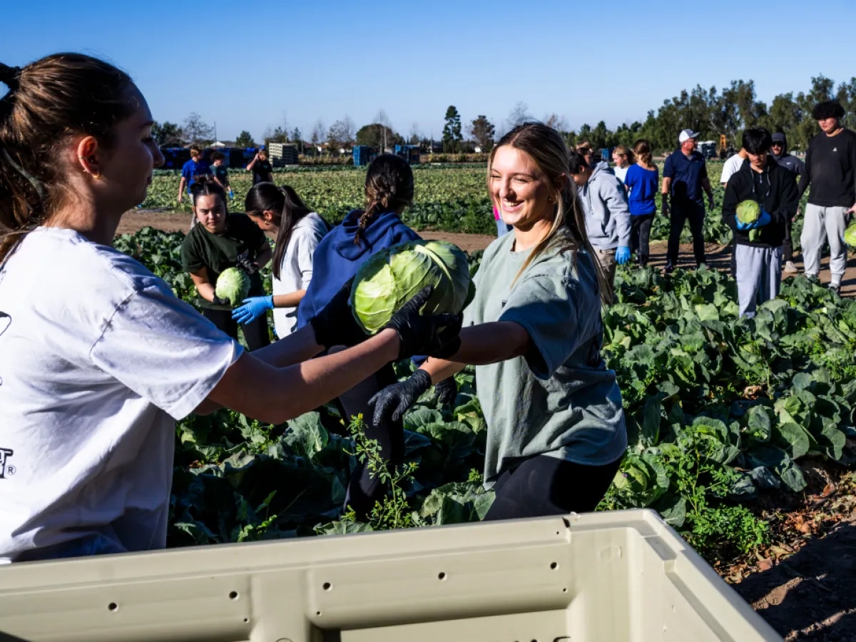 Orange County Community Impact Event for Green Sports Day with Second Harvest Food Bank