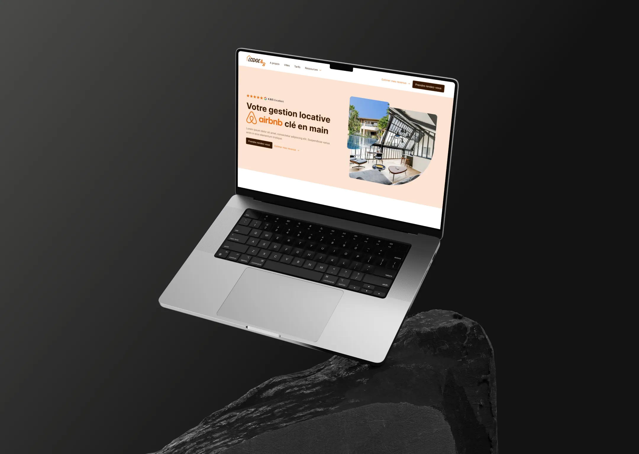 Lodge & B - Custom Webflow Website Development by Anshaal Ahmad