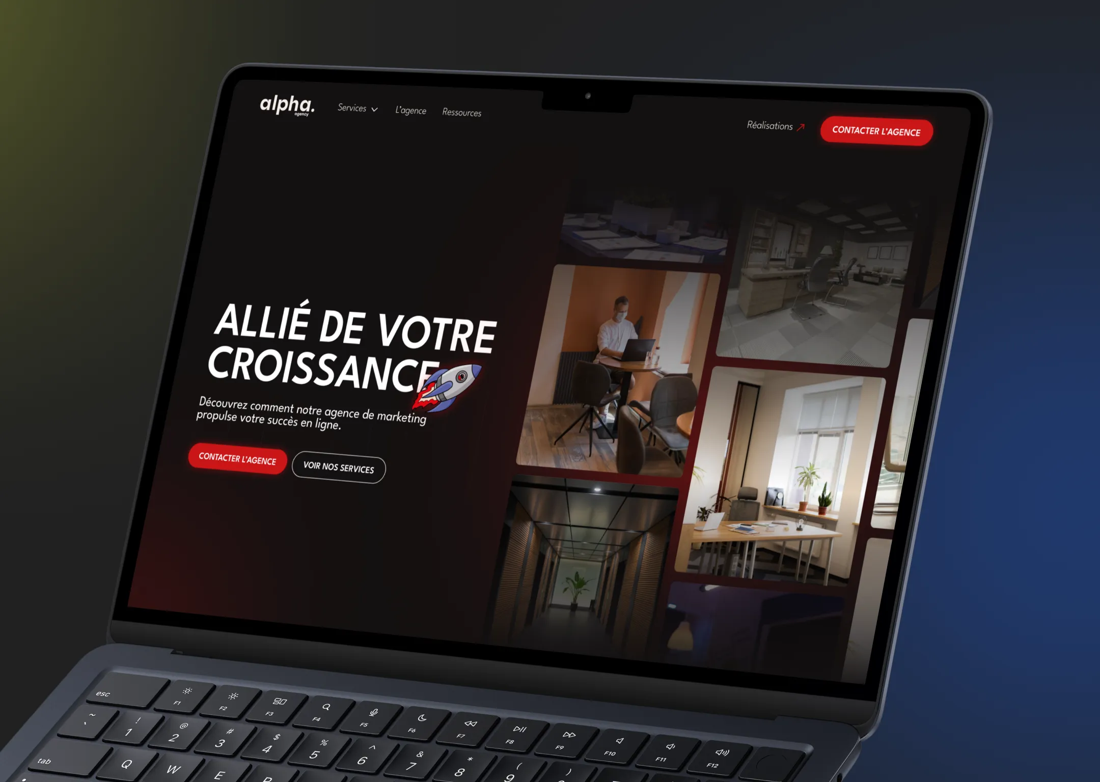 Alpha Agency - Custom Webflow Website Development by Anshaal Ahmad