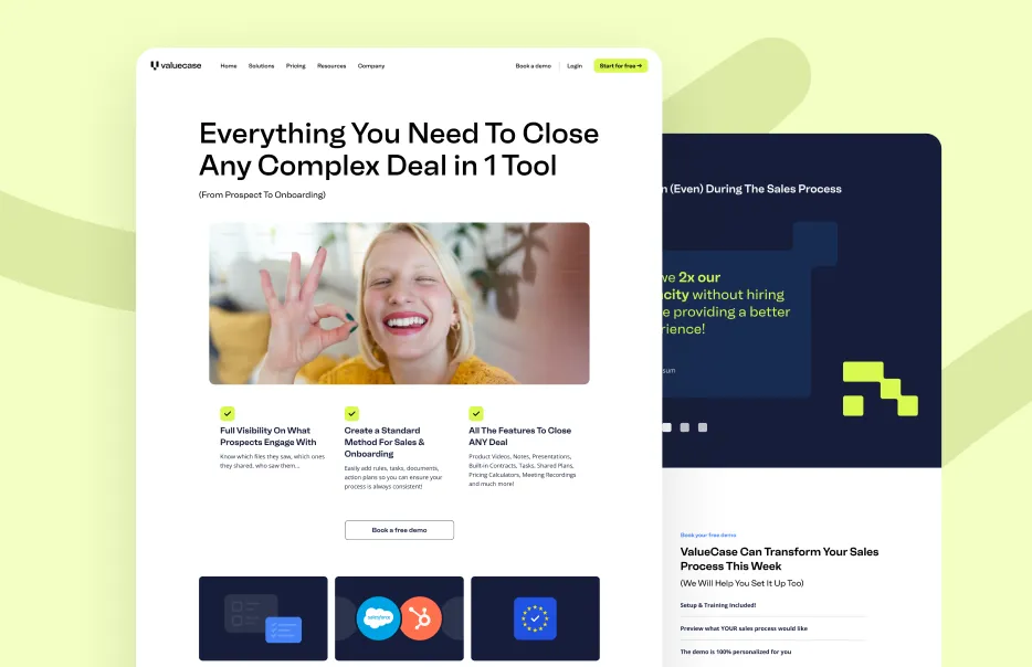 Webflow Landingpage Design