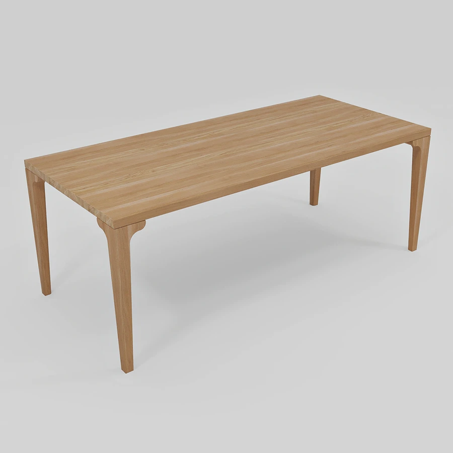 Minimised custom Flow table by Furnilo – modern design, handcrafted with natural wood