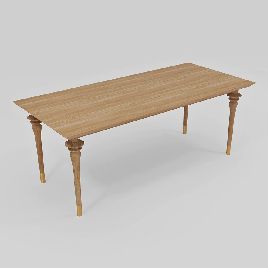 Minimised custom Muse table by Furnilo – modern design, handcrafted with natural wood