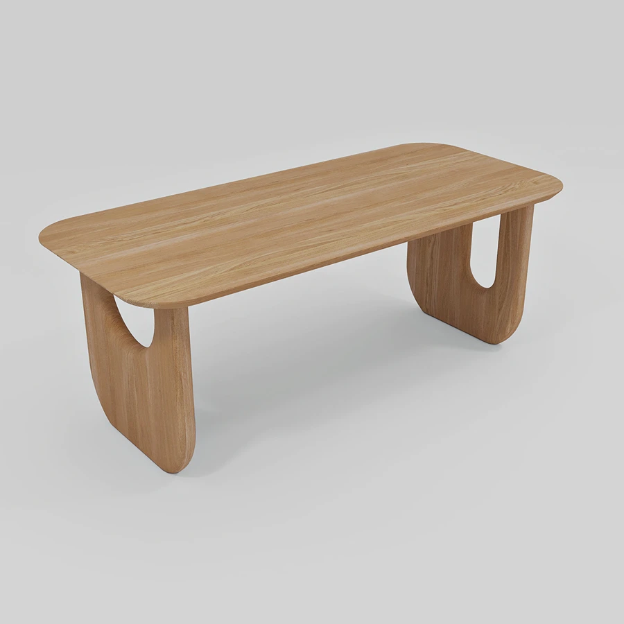 Minimised custom Luna table by Furnilo – modern design, handcrafted with natural wood