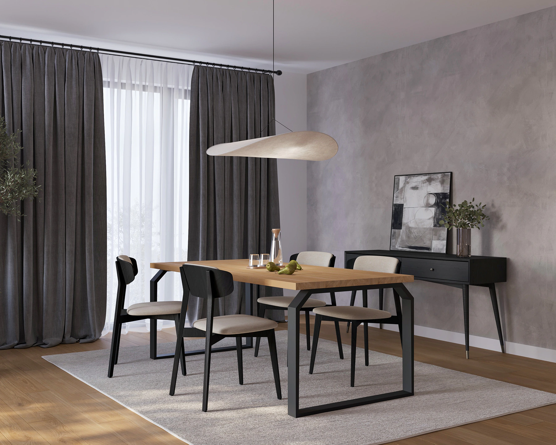 Furnilo’s Custom Horizon table integrated into a real home interior 