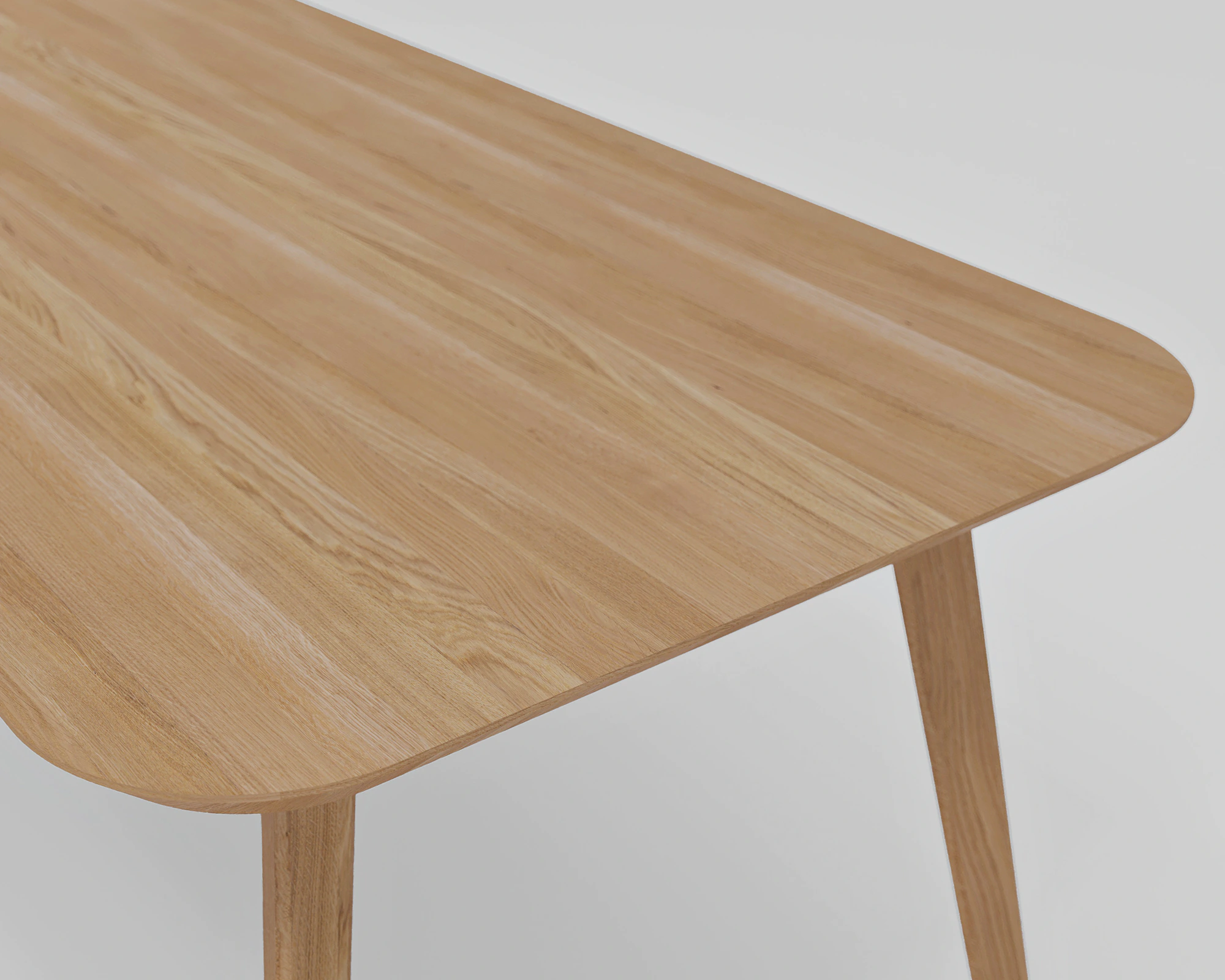 Close-up of the Custom Vibe table by Furnilo – showcasing natural wood texture and fine handcrafted details.