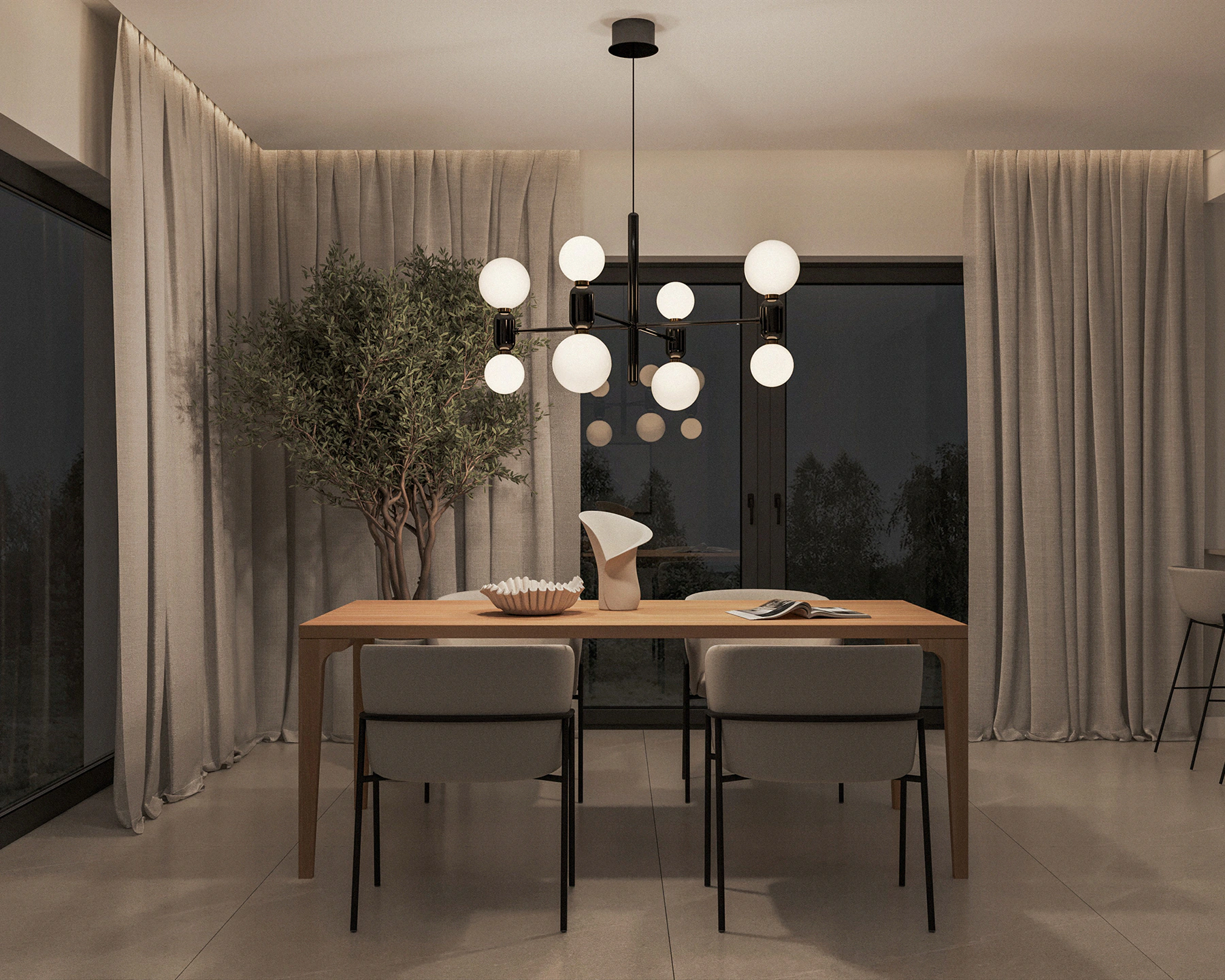 Furnilo’s Custom Flow table integrated into a real home interior