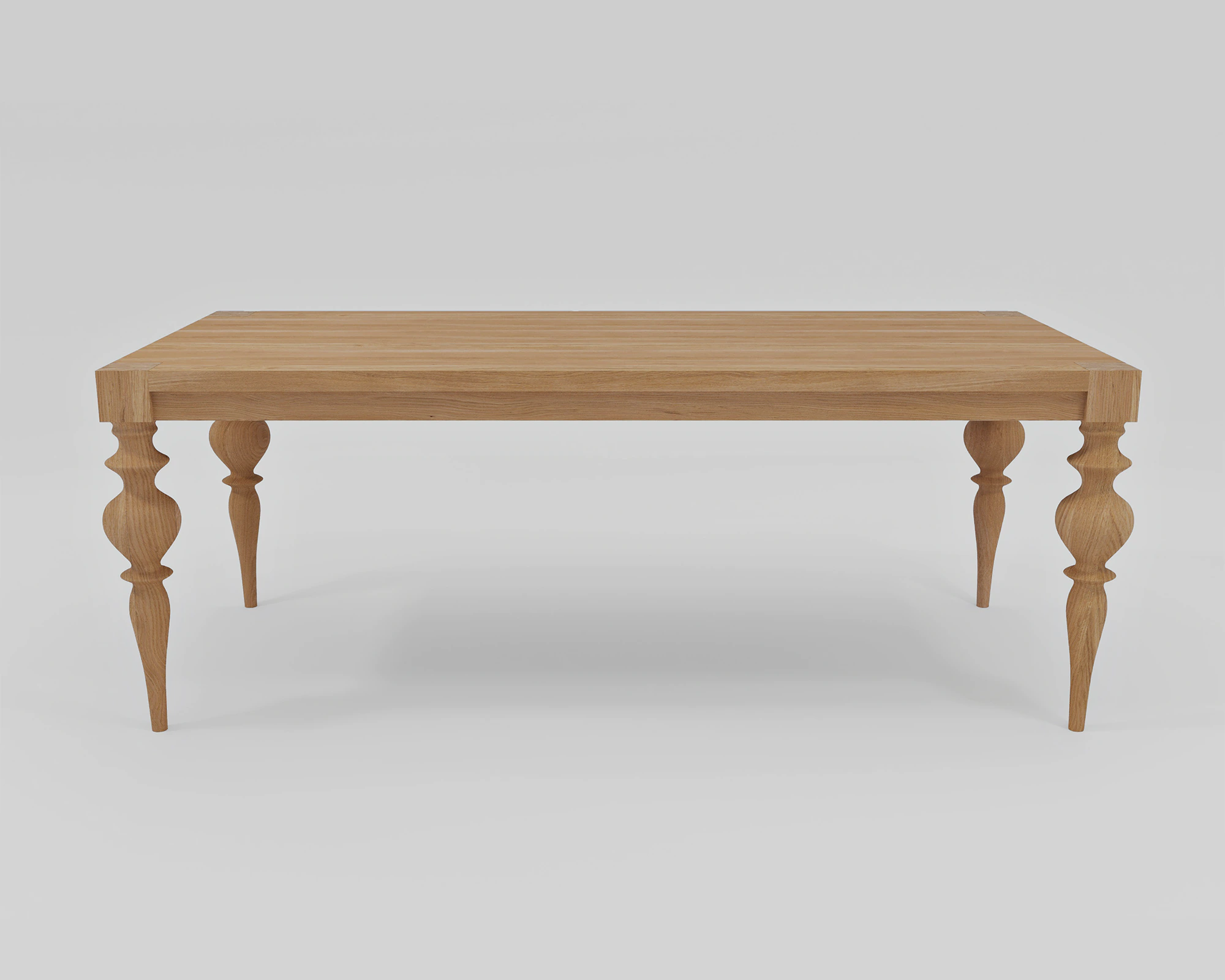 Front view of the Custom Duke table by Furnilo