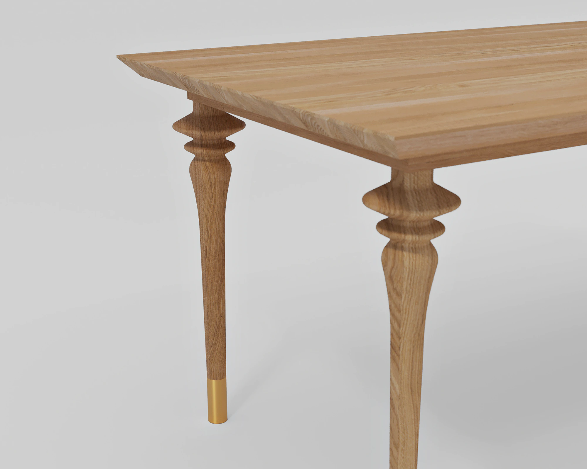 Close-up of the Custom Muse table by Furnilo – showcasing natural wood texture and fine handcrafted details.