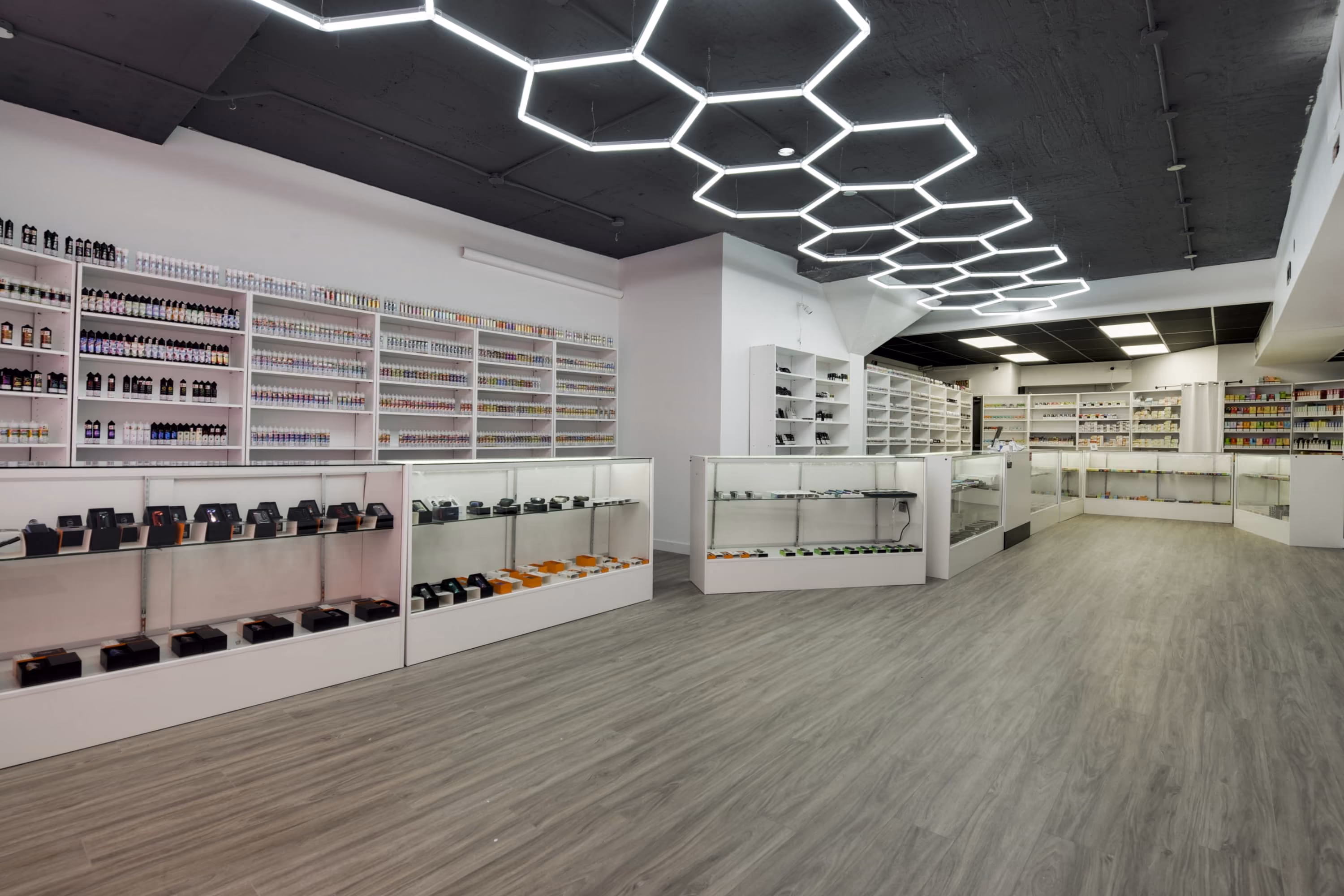 Vue d'ensemble de l'aménagement de la boutique de l'avenue Myrand