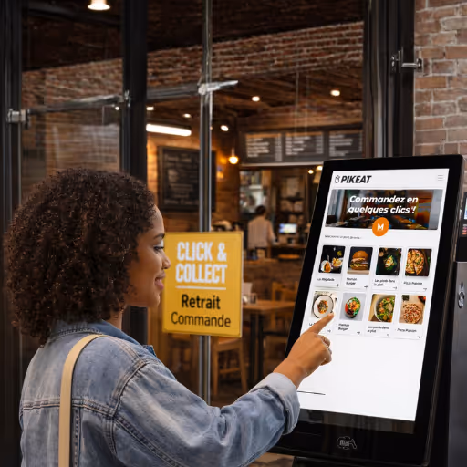 Click & collect borne de paiement