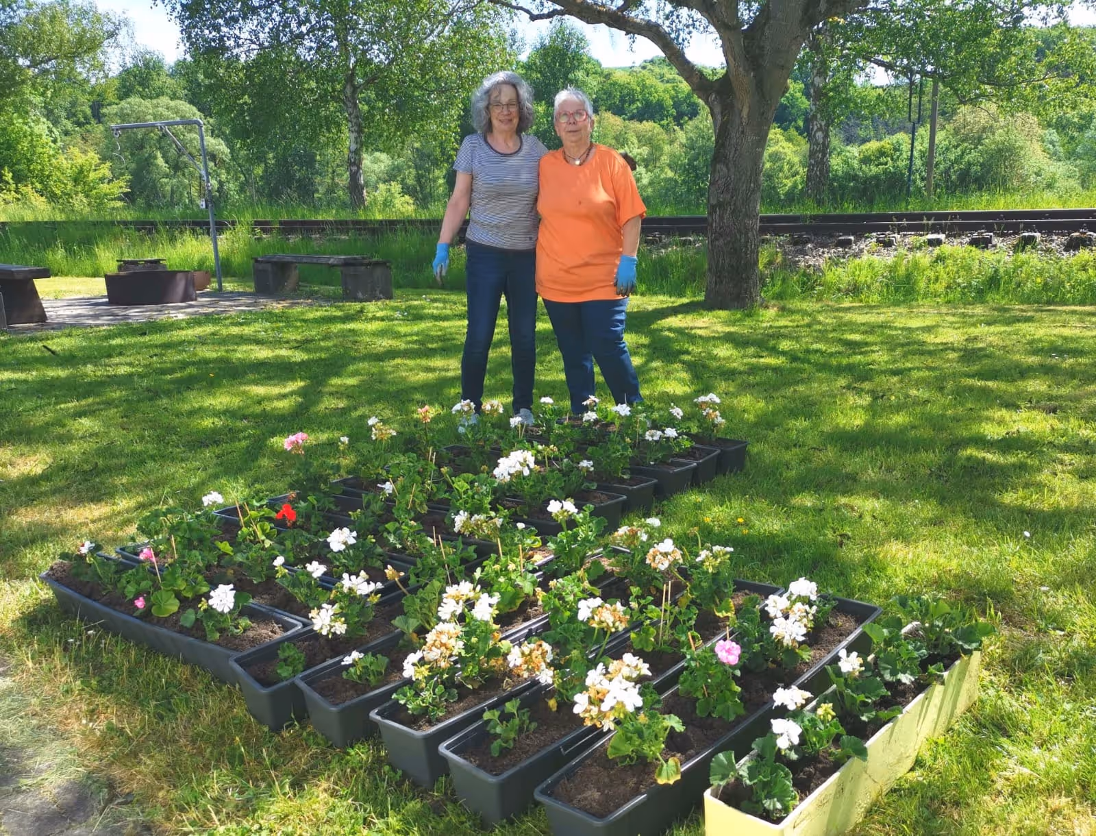 Blumenkästen in Glanbrücken