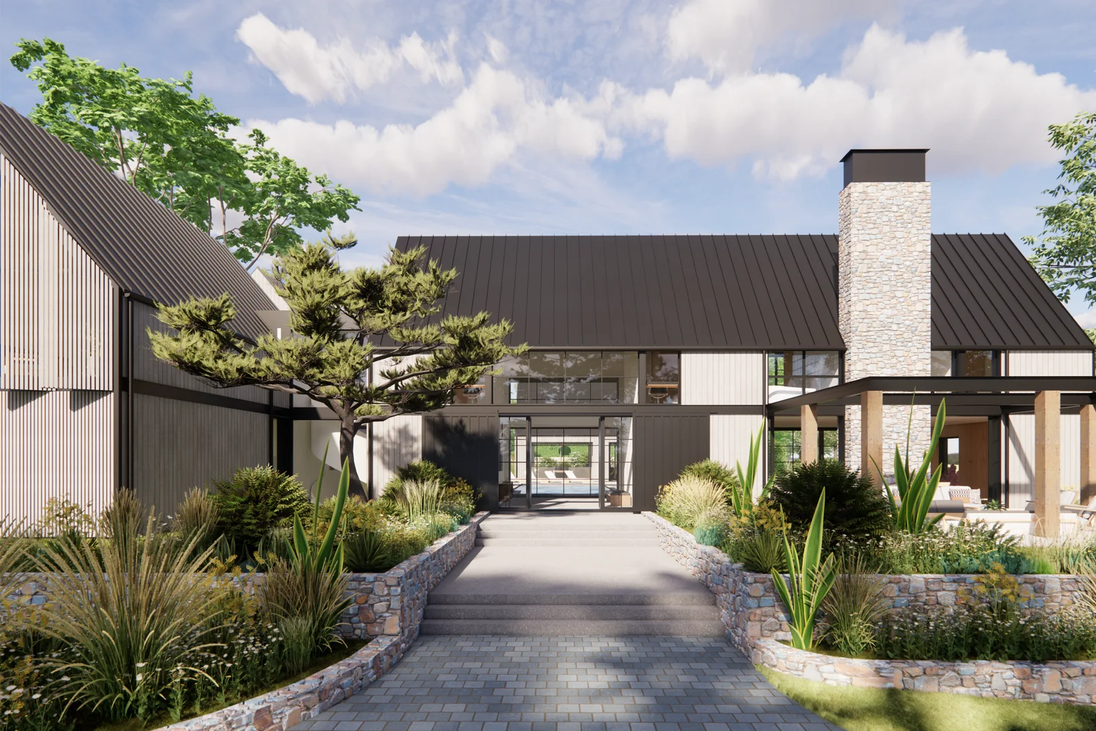 The Pines Southern Highlands exterior — passive design home by AO Design Studio, Bowral