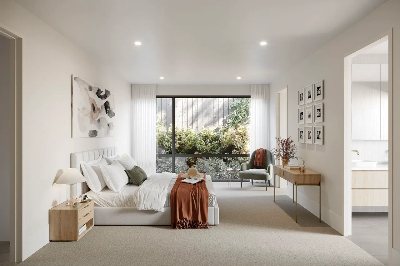 The Ace Residences bedroom — AO Design Studio residential design, Bowral