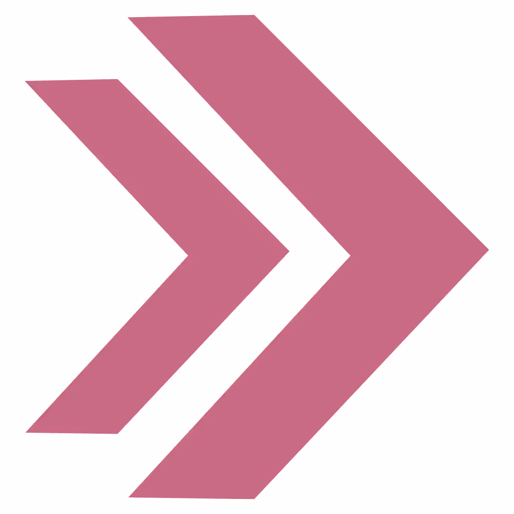 Two bold arrows pointing right, symbolizing progress and moving toward the future