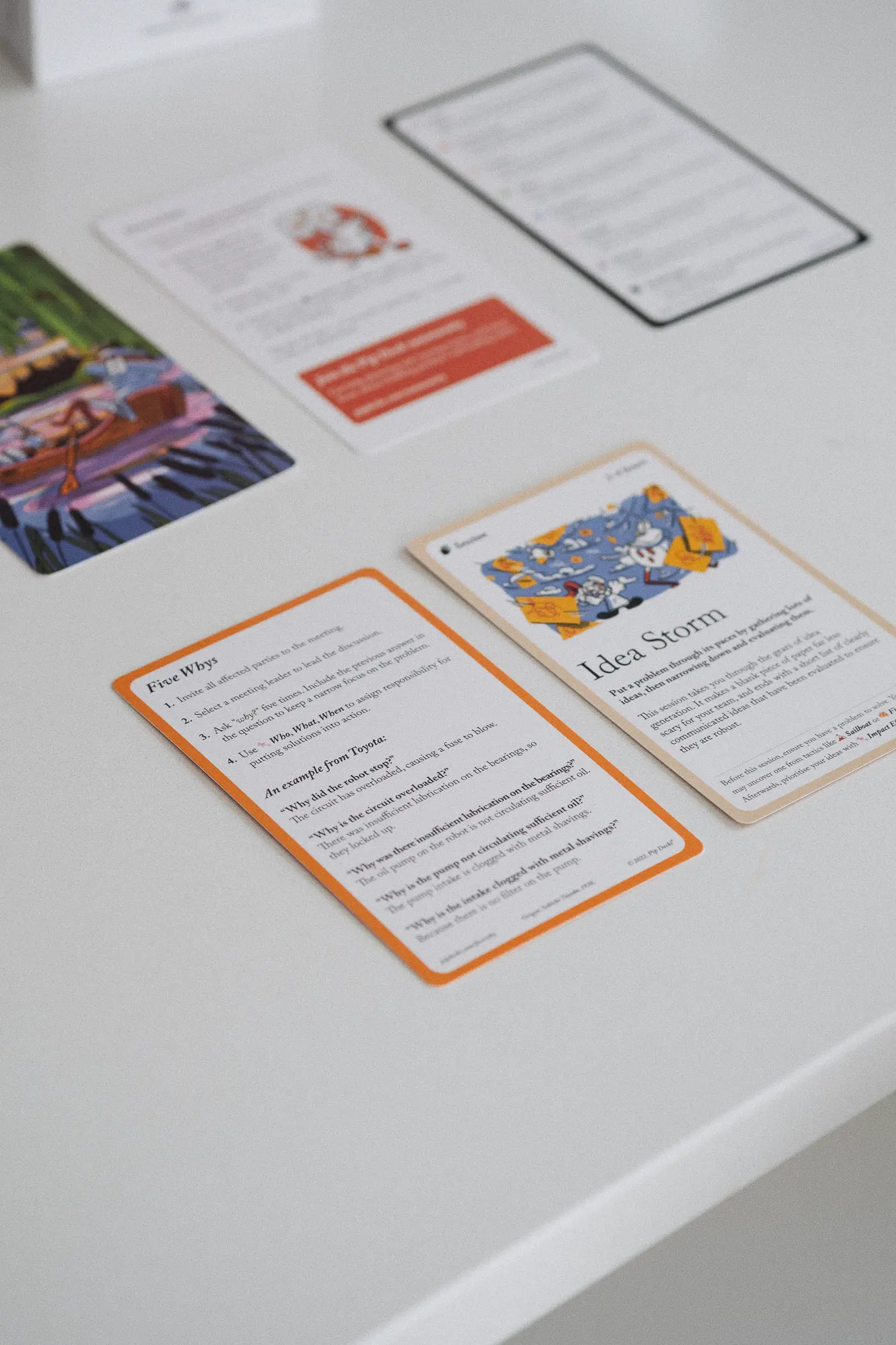 Closeup of Pip Deck cards