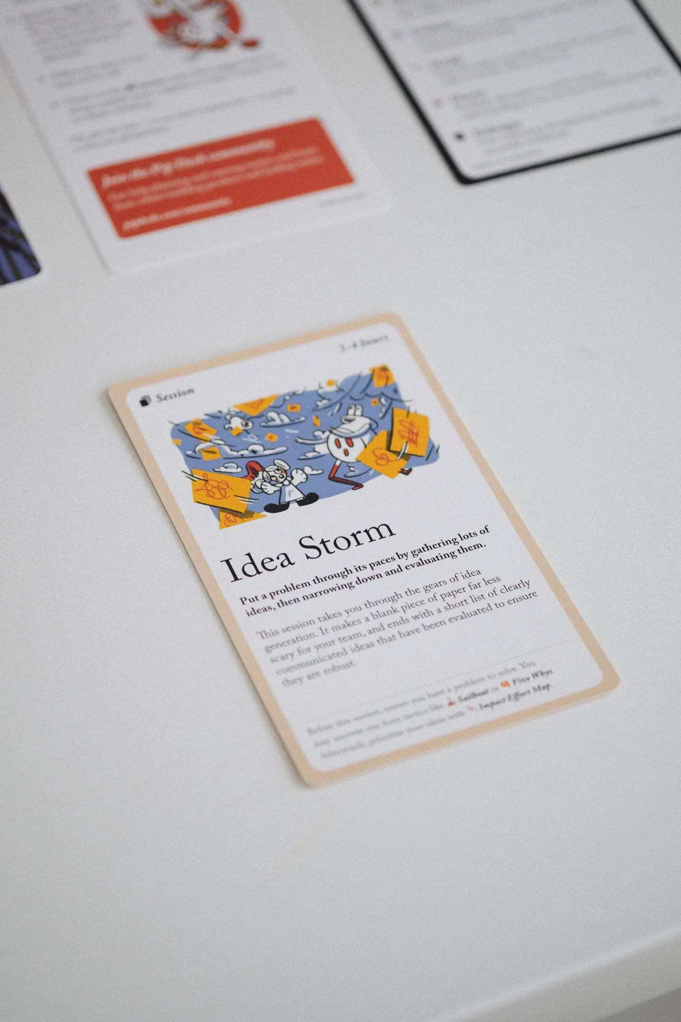 Idea storm card for pip decks