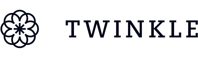 Logo sklepu Twinkle ze świecami