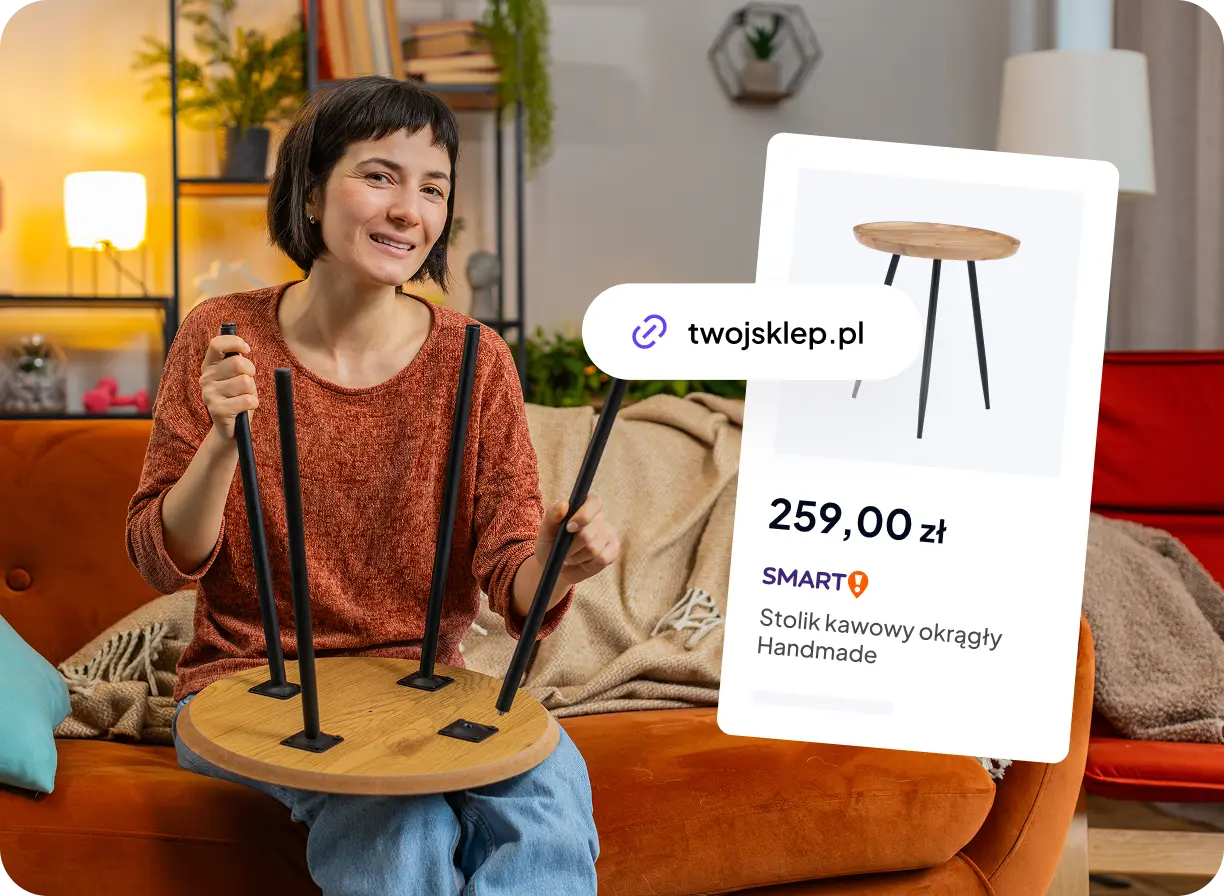 Oferta stolika w sklepie i na Allegro