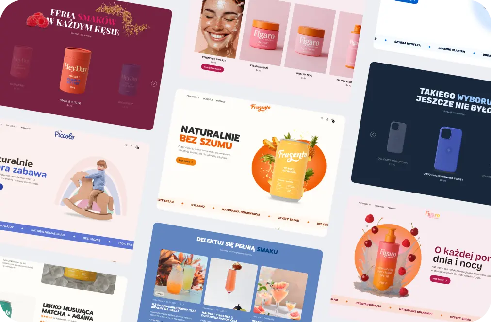 Szablon ze sklepem internetowym