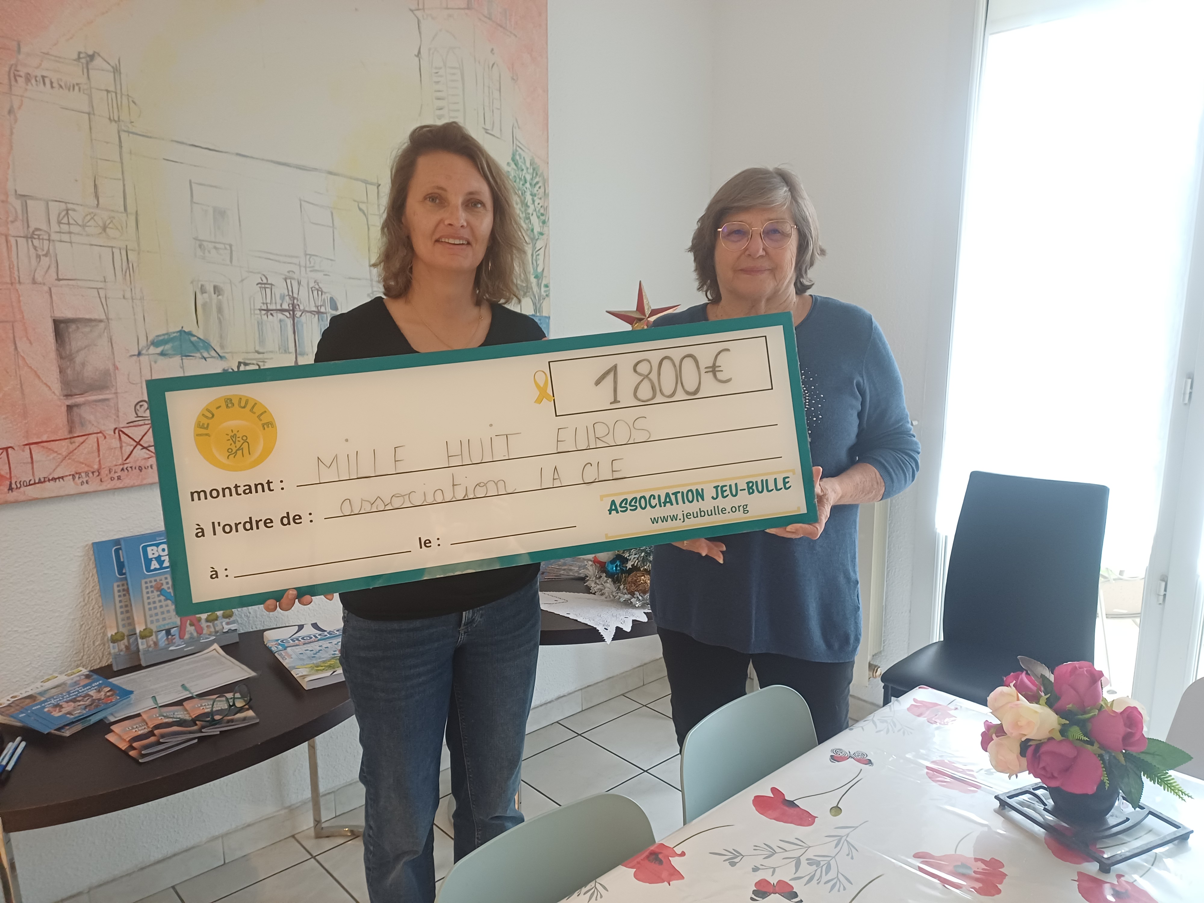 association JeuBulle-cancerpédiatrique - don LA CLE