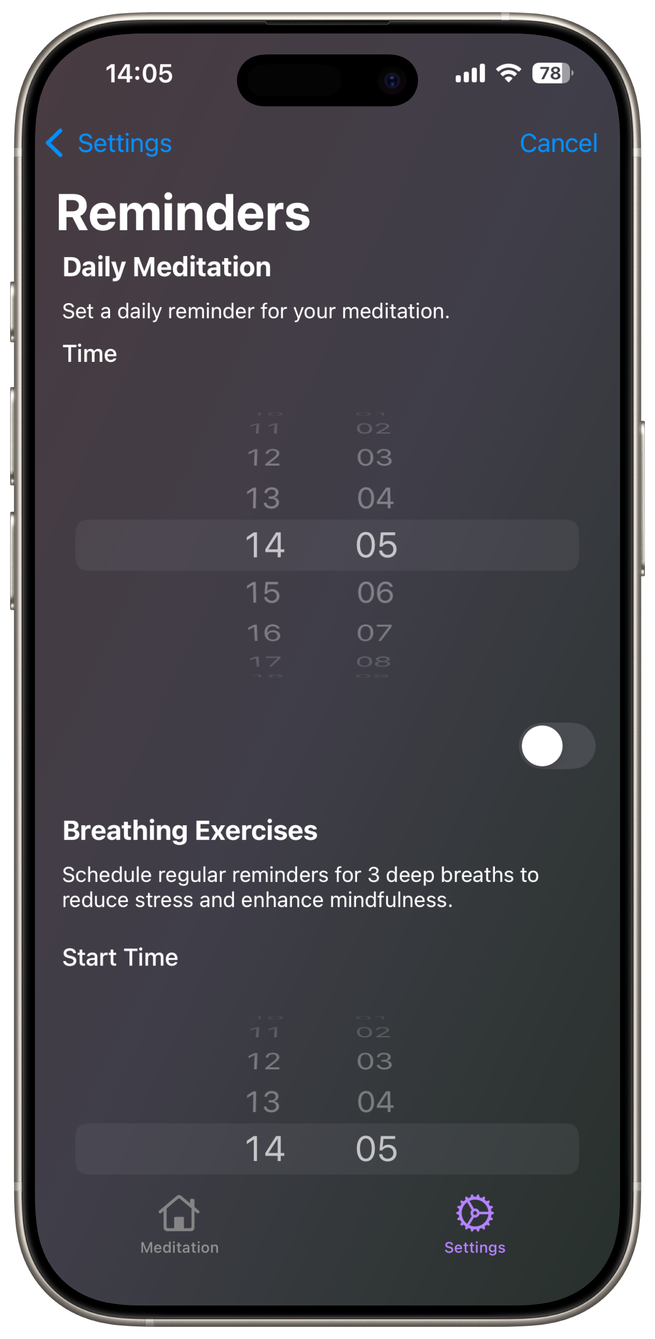 Awenya Breathing Reminder